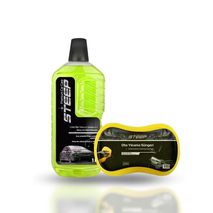 STEEP Ultimate Cilalı Oto Şampuan Ph Nötr 1 Lt Oto Yıkama Süngeri