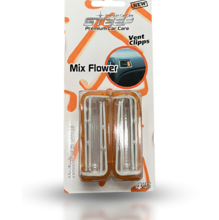 STEEP Ultimate Araç İçi Klima Kokusu Klipsli 4 Adet Mix Flower