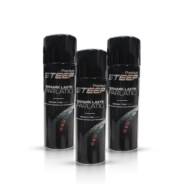STEEP Seramik Lastik & Tampon Parlatıcı Sprey 3 Adet 500ml