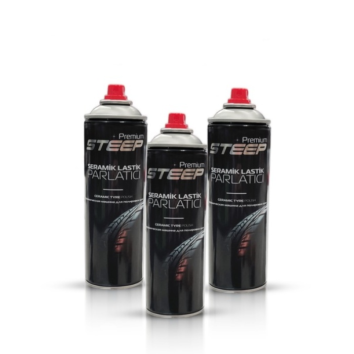 STEEP Seramik Lastik & Tampon Parlatıcı Sprey 3 Adet 500ml
