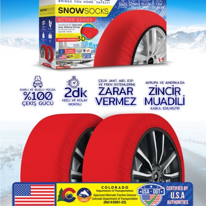 Matte Kar Çorabı - Active Series