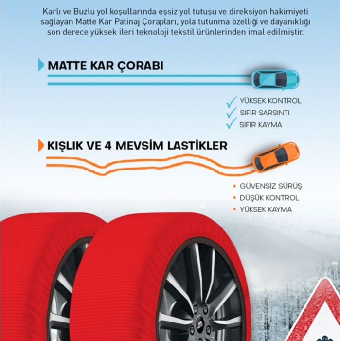 Matte Kar Çorabı - Active Series