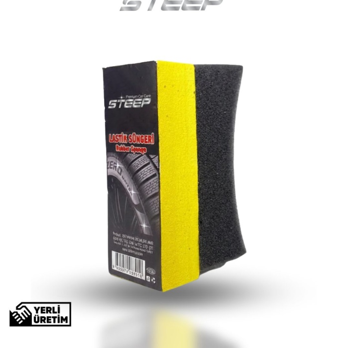 STEEP Ultimate Lastik Parlatma & Uygulama Süngeri  Lastik Yanak Uyumlu