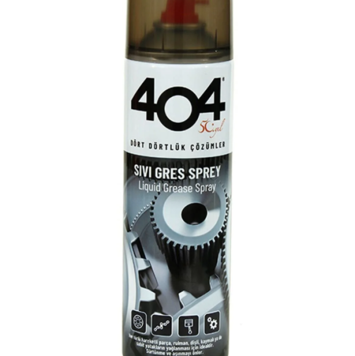 404 Sıvı Gres Yağı Sprey Zincir Yağlayıcı 400 Ml Oto Bisiklet Motosiklet 1 Adet