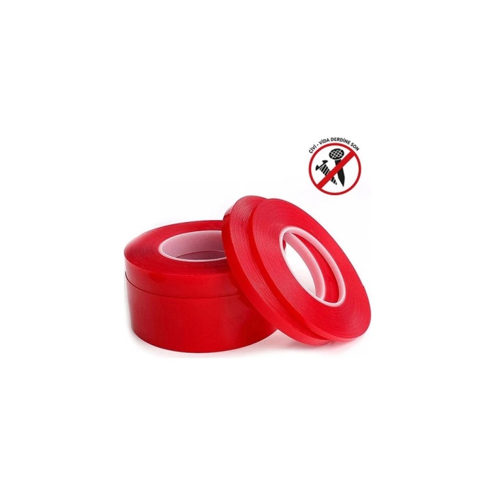 Çift Taraflı Nano Bant 2 Metre Şeffaf Kuvvetli Yapıştırıcı Bant