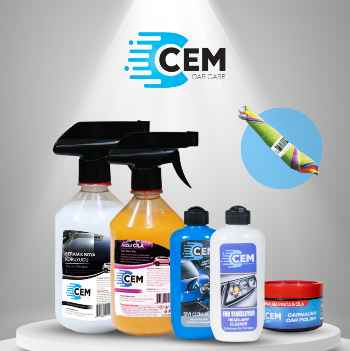 CEM CAR CARE Oto Boya Koruma&Parlaklık Dış Bakım Seti