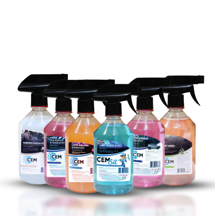 CEM CAR CARE Mega 6Lı Oto Bakım Seti Yıkama Süngeri Hediyeli