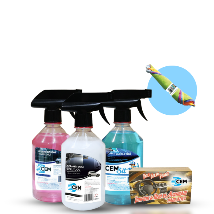 CEM CAR CARE Oto İç Bakım ve Temizlik Seti