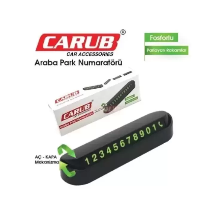 Carub Araba park Tel Numaratörü Fosforlu Aç-Kapalı 1 Adet Fİyatı