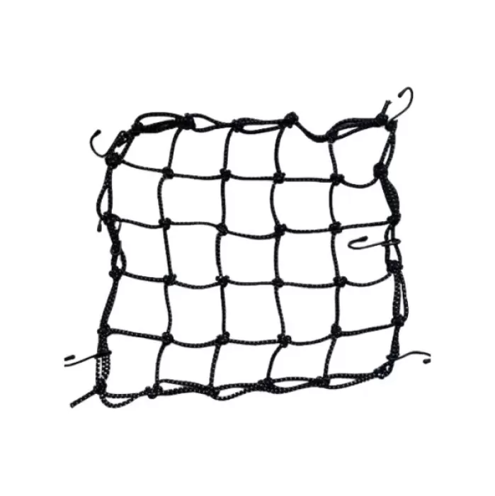 Motosiklet Kask Filesi Kancalı Siyah