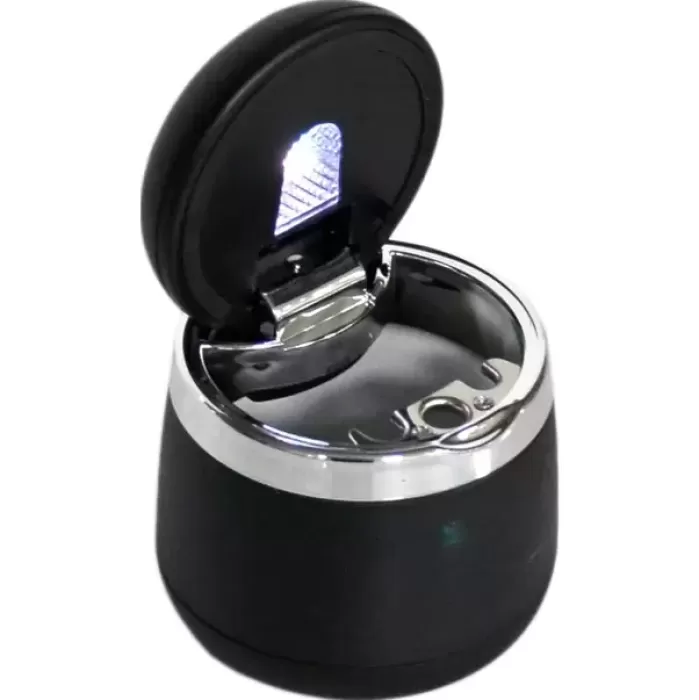 Carub Küllük Portatif Lüx Işıklı Seramik Siyah-Silver BR2944644