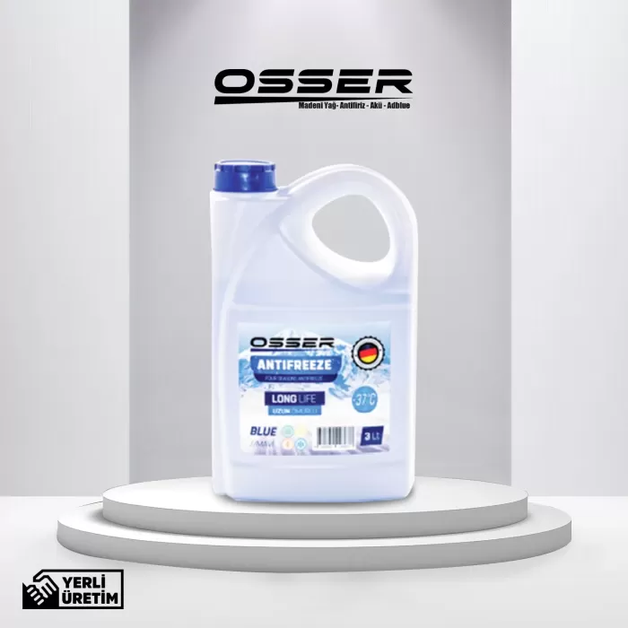 OSSER Antifriz 3 LT Mavi -37 Derece 2Li Avantaj Paket (2024)