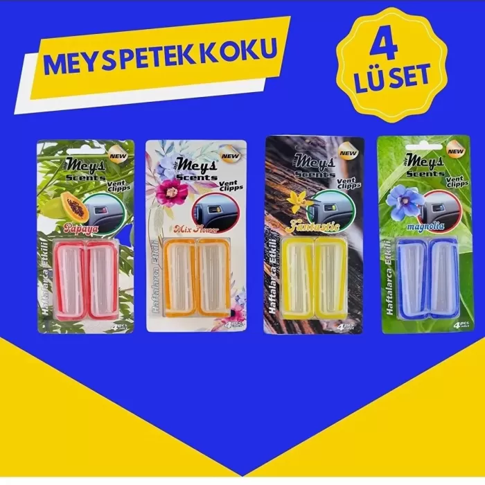 Oto Petek Kalorifer Kokusu - 4paket (16ADET)karışık Çeşit