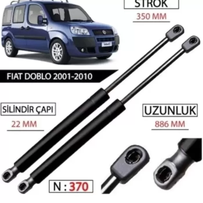 BAGAJ AMORTISORU 866mm/430N FIAT DOBLO (119,123) 2005-2010