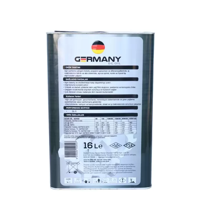 DG OIL GERMANY 90W Gear oil  16Lt
