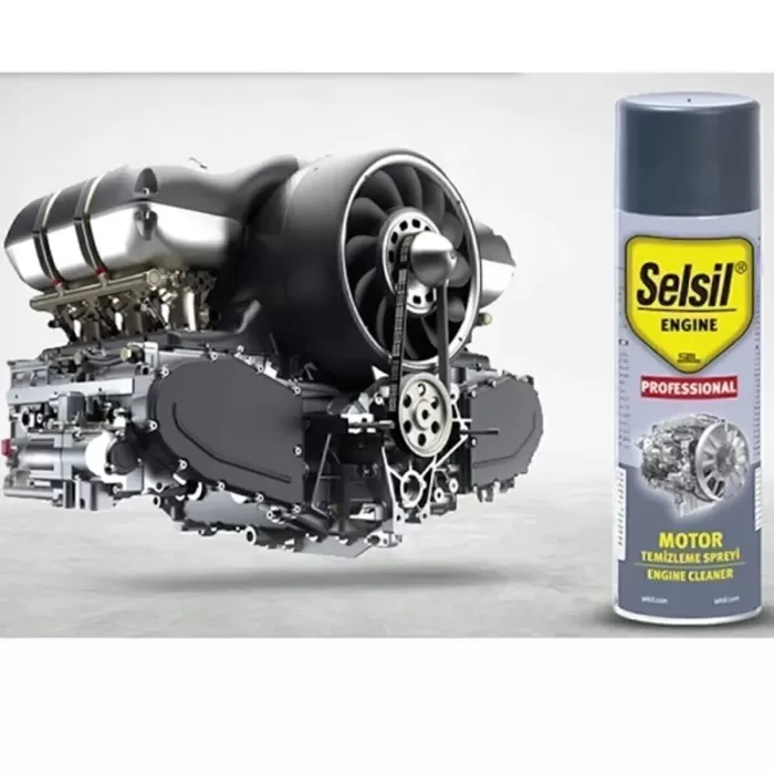 Selsil Susuz Motor Temizleme Spreyi Motor Parlatıcı Sprey 500 Ml