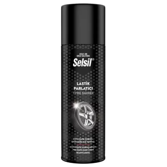Selsil Lastik Parlatıcı Sprey 500 ml