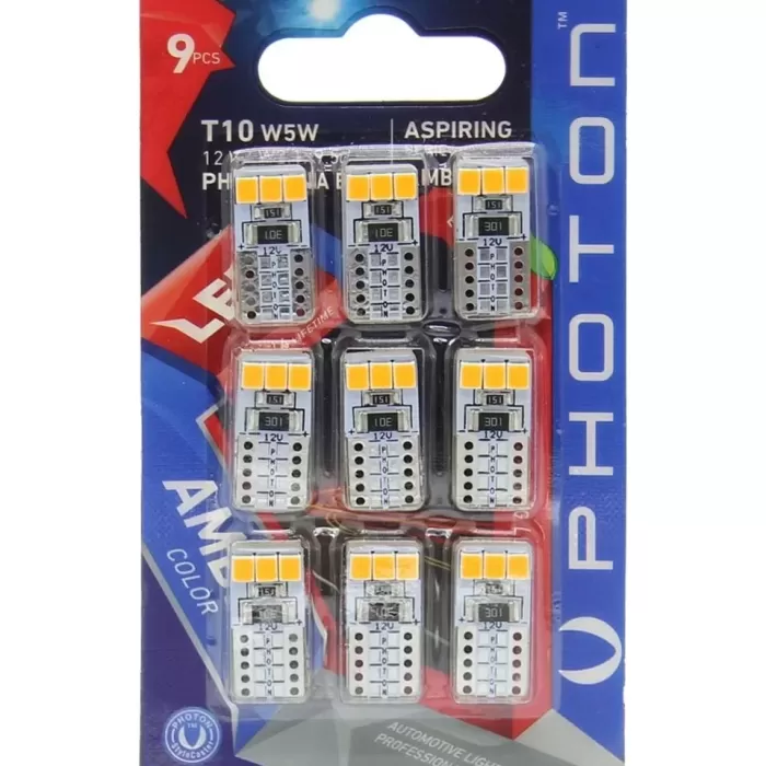 Photon Led Ph7010na B9 Blister 9 Adet Amber Turuncu Led