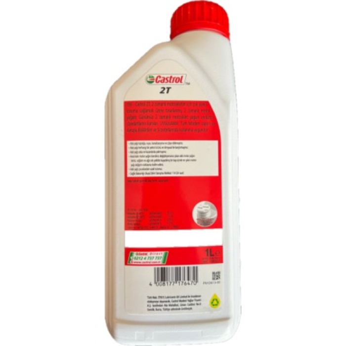 Castrol 2t 1 L 2 Zamanlı Mineral Bazlı Motosiklet Yağı 12 Adet