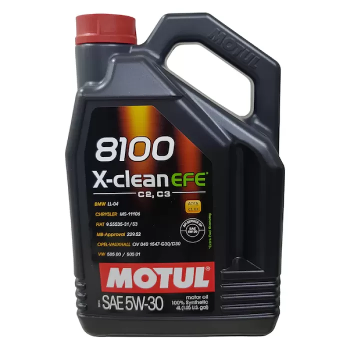 Motul 8100 X-clean Efe C2/c3 5w-30 Partiküllü Tam Sentetik Motor Yağı 4 Lt