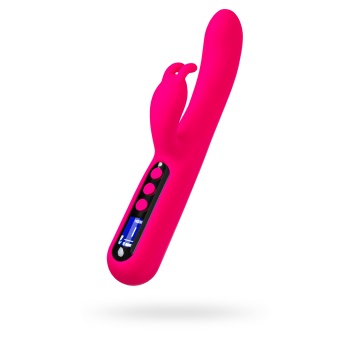 eroTeq Klitoral uyarımlı G noktası vibratörü Rablock, silikon, pembe, 23,5 cm