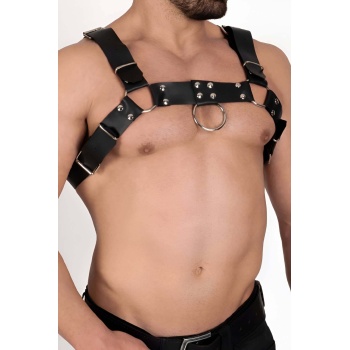 Erkek Göğüs Harness, Deri Erkek Fantazi Giyim, Erkek Clubwear - APFTM214