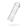 Tırtıklı Noktalı Şeffaf 15.3cm Penis Kılıfı