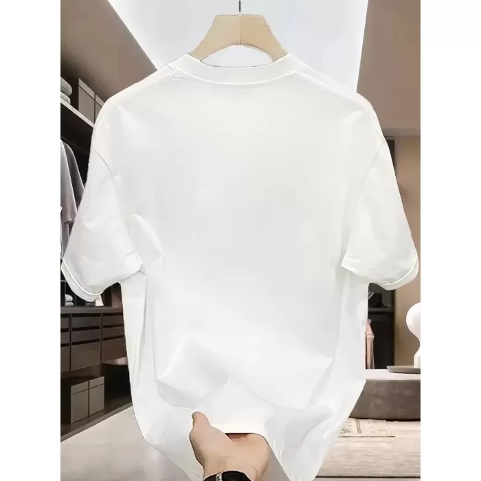 Özgür kuşlar Baskılı Oversize Bisiklet Yaka T-shirt - Beyaz