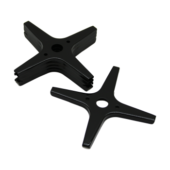 5 ADET SİYAH ARTI MODEL CEZVELİK OCAK KÜÇÜLTÜCÜ EMAYE (5460)