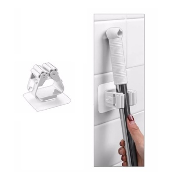1 Adet Yapışkanlı Pratik Mop Tutucu Beyaz (5460)
