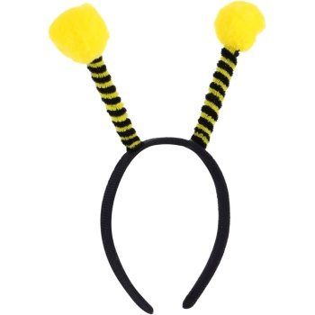 Gösteriler İçin Sarı Ponponlu Mega Arı Taç Arı Maya Tacı 25x11 cm (5460)