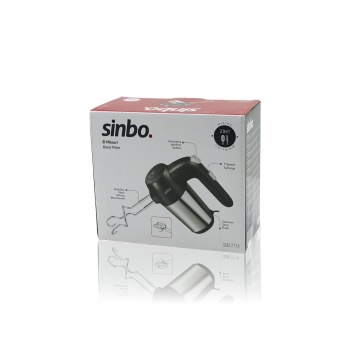 EL MİKSERİ 2İN1= KARIŞITMA - ÇIRPMA APARATI 5 KADEME HIZ AYARI PASLANMAZ ÇELİK GÖVDE 200W SMX-2774 (5460)