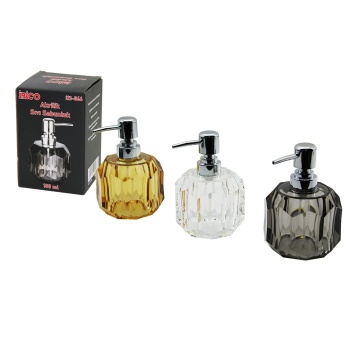 TOMBUL YUVARLAK - PRİZMA  ŞEFFAF - RENKLİ   AKRİLİK - MİKA KRİSTAL  SIVI SABUNLUK  180ML (5460)