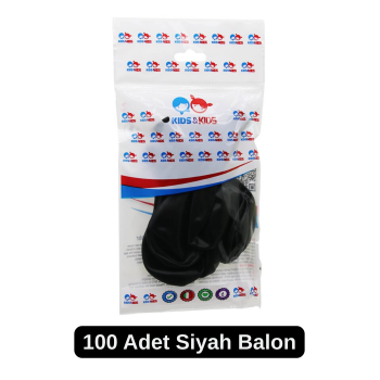 Siyah 100 Adet G-90A Latex Balon Parti Balonu