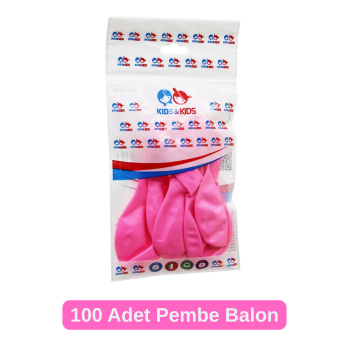 Pembe 100 Adet G-90A Latex Balon Parti Balonu