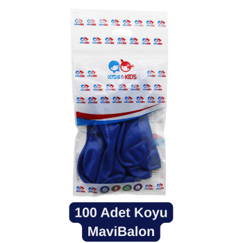 Koyu Mavi 100 Adet G-90A Latex Balon Parti Balonu