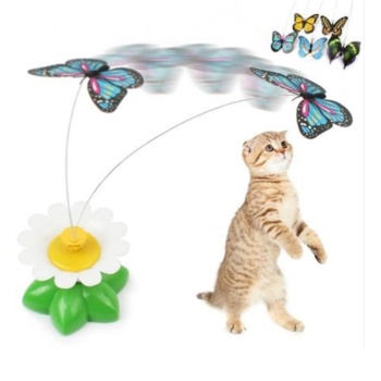 Hareketli Dönen Kelebek - Kedi Oyuncağı ( Pille Çalışır) (5460)