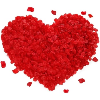 Kırmızı Renk Gül Yaprağı Şekilli Konfeti – 5 Paket 500 Adet (5460)