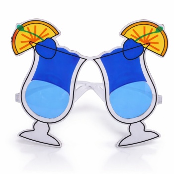 Kokteyl Bardak Parti Gözlüğü Mavi Renk (5460)