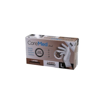 COREMED BİMEL L BEDEN PUDRALI MUAYENE ELDİVENİ 100LÜ (5460)