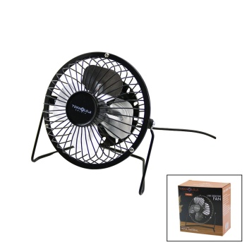 USB - MİNİ FAN METAL KASA - AYAK=360 DERECE MASA ÜSTÜ VANTİLATÖR 4-METAL PERVANE 13.5X11X15CM5V-2.5W (5460)