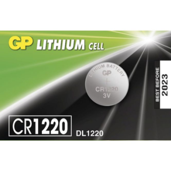 GP LITHIUM CELL CR-1220 DL-1220 PARA PİLİ 3V 5Lİ KART (5460)