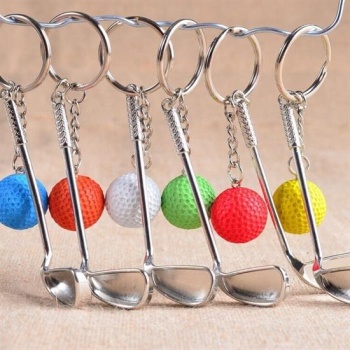 Gerçekçi Golf Tasarımlı Şık Anahtarlık Kolye Çanta Süsü Golf Keychain (5460)