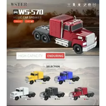 WS-570 Araba Şekli Bluetooth Hoparlör Retro HIFI Stereo Soundbox Masaüstü Bilgisayar Müzik Çalar (5460)