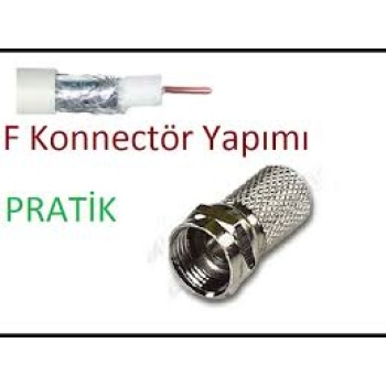 EF VİDA 50 PARÇA  UYDU KONNEKTÖR RG-6-F (5460)