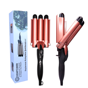 PROF.SERAMİK 3LÜ SU DALGASI SAÇ MAŞASI - ŞEKİLLENDİRİCİ (5460)