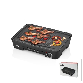 ELEKTRİKLİ IZGARA AYARLANABİLİR TERMOSTAT YAPIŞMAZ KOLAY TEMİZLENİR 2200W SBG-7120 (5460)