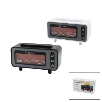 MİNİ ŞÖMİNE 200ML USB ŞARJLI - IŞIKLI HAVA NEMLENDİRİCİ BUHAR MAKİNE - KOKU GİDERİCİ 4.5W (5460)