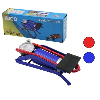 YAYAT MODELİNCE PİSTONLU AYAK POMPASI OTO-ARAÇ - BİSİKLET-MOTOR LASTİK - TOP - ŞİŞME HAVUZ-YATAK (5460)