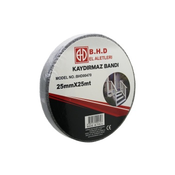25MM X 25MT KAYDIRMAZ SİYAH BANT (5460)